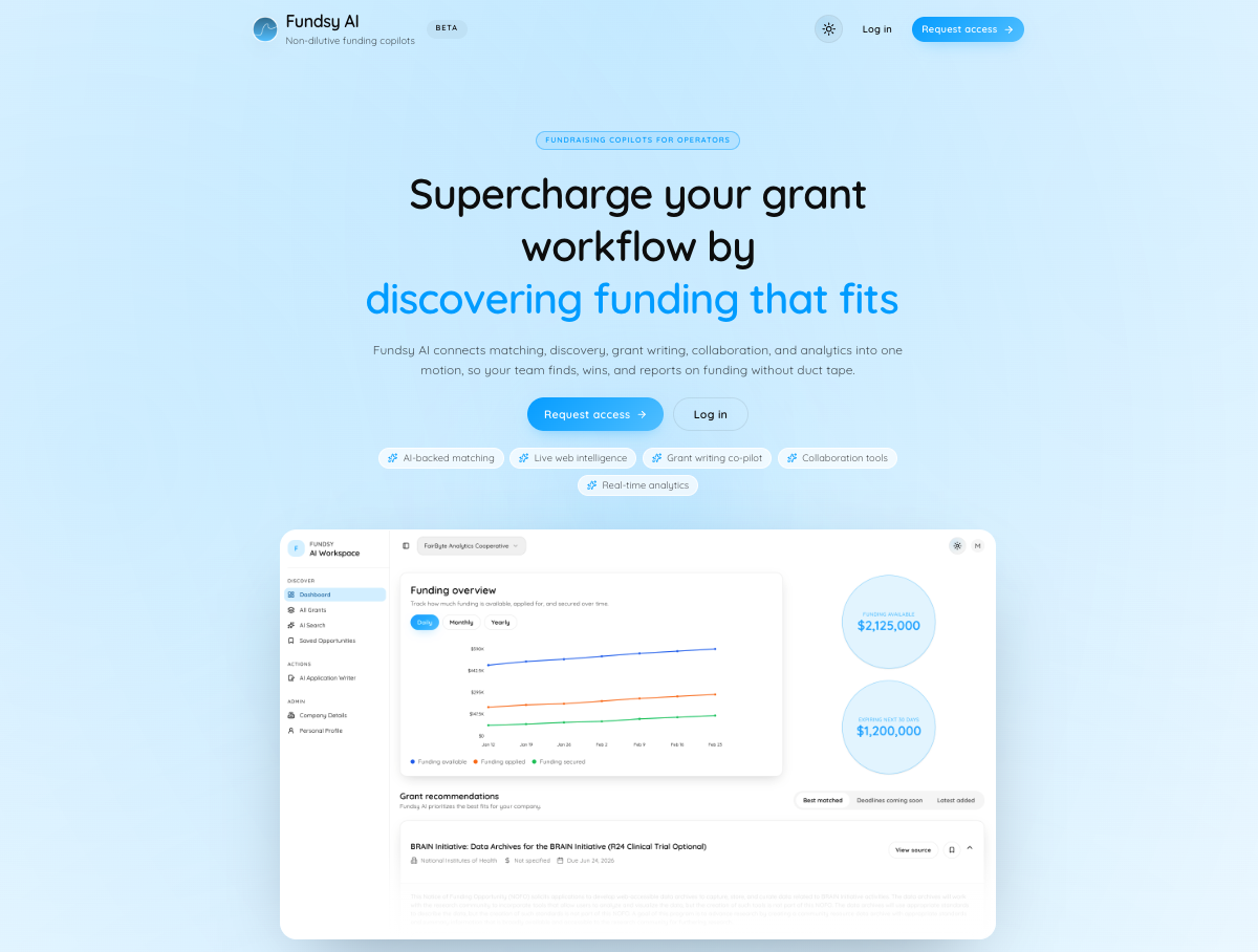 Fundsy AI preview